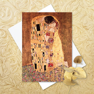 De Kus Schilderij Gustav Klimt Kaart