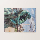 De Kus van Auguste Rodin in de Tuilerieën, Parijs Legpuzzel (Horizontaal)