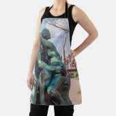 De kus van Auguste Rodin op de Tuileries in Parijs Schort (Insitu)