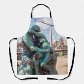 De kus van Auguste Rodin op de Tuileries in Parijs Schort (Voorkant)