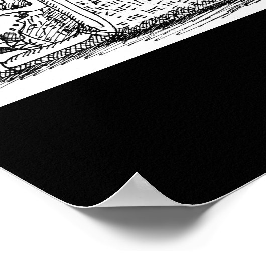 "De kus van de dood" Poster (Hoek)