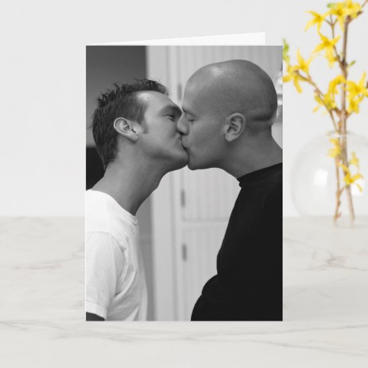 De Kus van de goedemorgen Kaart (Gele Bloem)