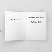 De Kus van de winter Feestdagen Kaart (Binnen)