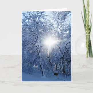 De Kus van de winter Feestdagen Kaart