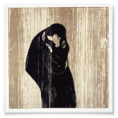 De kus van Edvard Munch lithografie, Foto Afdruk (Voorkant)