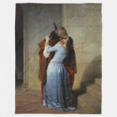 De kus (van Francesco Hayez) Fleece Deken (Voorkant)