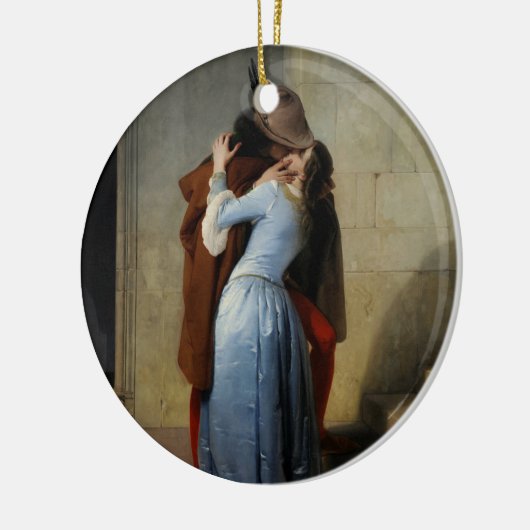 De Kus (van Francesco Hayez) Keramisch Ornament (Links)