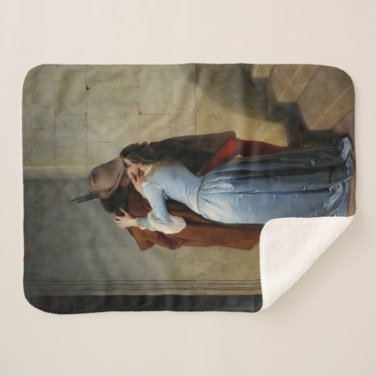 De kus (van Francesco Hayez) Sherpa Deken (Voorkant (horizontaal))