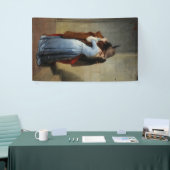 De kus (van Francesco Hayez) Spandoek (Beurs)