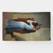 De kus (van Francesco Hayez) Spandoek (Horizontaal)