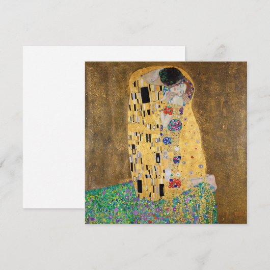 De kus van Gustav Klimt (Voorkant / Achterkant)