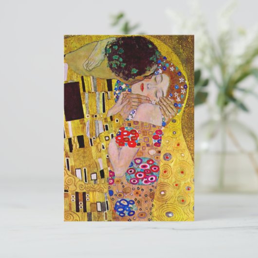 De Kus van Gustav Klimt, Adreswijziging Aankondiging (Staand voorkant)