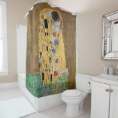 De kus van Gustav Klimt Apron Douchegordijn (In situ)