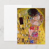 De kus van Gustav Klimt,  Art Nouveau (Voorkant / Achterkant)