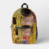 De kus van Gustav Klimt, Art Nouveau Bedrukte Rugzak (Voorkant)