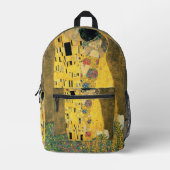 De kus van Gustav Klimt, Art Nouveau Bedrukte Rugzak (Voorkant)