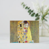 De kus van Gustav Klimt, Art Nouveau Briefkaart (Staand voorkant)