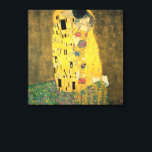 De kus van Gustav Klimt,  Art Nouveau Canvas Afdruk<br><div class="desc">De Kiss (Der Kuss) (1907/08) van Gustav Klimt is waarschijnlijk zijn beroemdste werk. Klimt begon er in 1907 aan te werken en het is het hoogtepunt van zijn zogenaamde "Golden Period". De Kus is een Victoriaans Era Symbolisme, een mooie kunstliefde en romance schilderij met een romantisch koppel in verschillende tinten...</div>