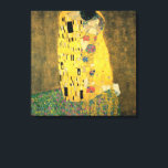 De kus van Gustav Klimt,  Art Nouveau Canvas Afdruk<br><div class="desc">De Kiss (Der Kuss) (1907/08) van Gustav Klimt is waarschijnlijk zijn beroemdste werk. Klimt begon er in 1907 aan te werken en het is het hoogtepunt van zijn zogenaamde "Golden Period". De Kus is een Victoriaans Era Symbolisme, een mooie kunstliefde en romance schilderij met een romantisch koppel in verschillende tinten...</div>