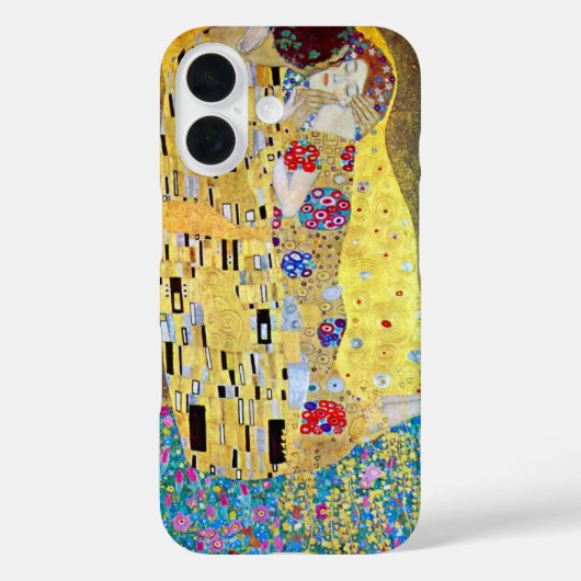 De kus van Gustav Klimt, Art Nouveau Case-Mate iPhone Case (Achterkant)