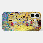 De kus van Gustav Klimt, Art Nouveau Case-Mate iPhone Case (Achterkant (horizontaal))
