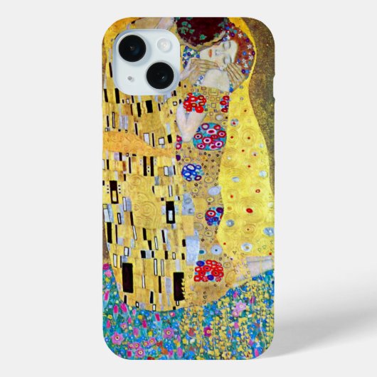 De kus van Gustav Klimt, Art Nouveau Case-Mate iPhone Case (Achterkant)