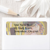 De kus van Gustav Klimt,  Art Nouveau Etiket (Insitu)