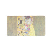 De kus van Gustav Klimt,  Art Nouveau Etiket (Voorkant)