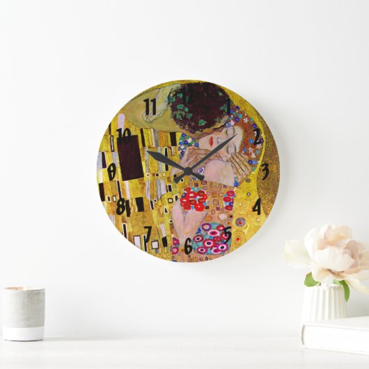 De kus van Gustav Klimt,  Art Nouveau Grote Klok (Huis)