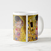 De kus van Gustav Klimt,  Art Nouveau Grote Koffiekop (Voorkant rechts)