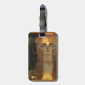 De kus van Gustav Klimt Art Nouveau Jugendstil C Bagagelabel (Achterkant verticaal)