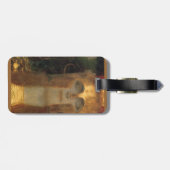 De kus van Gustav Klimt Art Nouveau Jugendstil C Bagagelabel (Achterkant horizontaal)