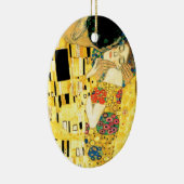 De kus van Gustav Klimt Art Nouveau Keramisch Ornament (Rechts)