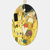 De kus van Gustav Klimt Art Nouveau Keramisch Ornament (Links)