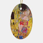 De kus van Gustav Klimt,  Art Nouveau Keramisch Ornament (Links)
