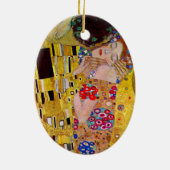 De kus van Gustav Klimt,  Art Nouveau Keramisch Ornament (Achterkant)