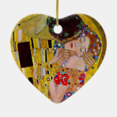 De kus van Gustav Klimt,  Art Nouveau Keramisch Ornament (Achterkant)
