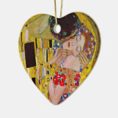 De kus van Gustav Klimt,  Art Nouveau Keramisch Ornament (Links)