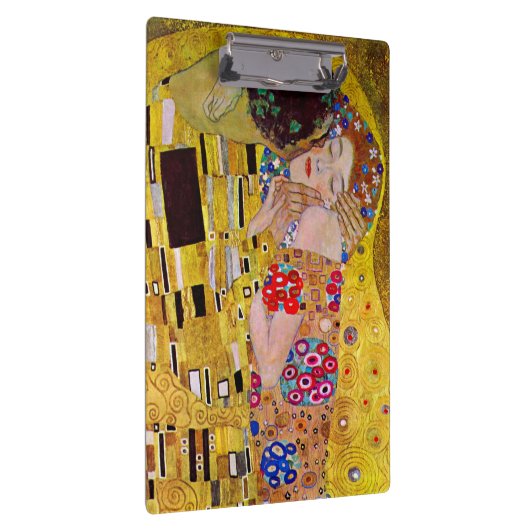 De kus van Gustav Klimt,  Art Nouveau Klembord (Rechts)