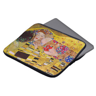 De kus van Gustav Klimt,  Art Nouveau Laptop Sleeve