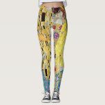 De kus van Gustav Klimt,  Art Nouveau Leggings<br><div class="desc">De Kiss (Der Kuss) (1907/08) van Gustav Klimt is waarschijnlijk zijn beroemdste werk. Klimt begon er in 1907 aan te werken en het is het hoogtepunt van zijn zogenaamde "Golden Period". De Kus is een Victoriaans Era Symbolisme, een mooie kunstliefde en romance schilderij met een romantisch koppel in verschillende tinten...</div>