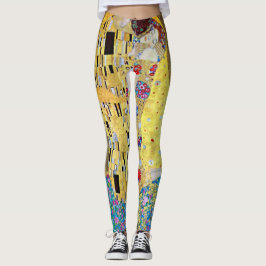 De kus van Gustav Klimt, Art Nouveau Leggings