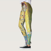 De kus van Gustav Klimt,  Art Nouveau Leggings (Links)