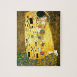 De kus van Gustav Klimt Art Nouveau Legpuzzel<br><div class="desc">Het populaire schilderij Kiss (Lovers) van de Oostenrijkse symbolist & Art Nouveau Artist Gustav Klimt (1862-1918)</div>
