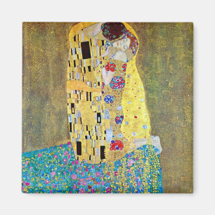 De kus van Gustav Klimt,  Art Nouveau Magneet