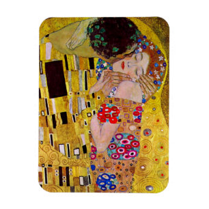 De kus van Gustav Klimt,  Art Nouveau Magneet
