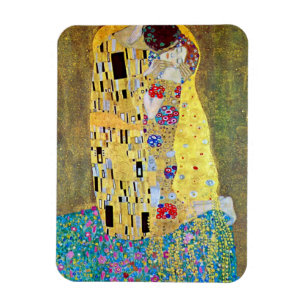 De kus van Gustav Klimt,  Art Nouveau Magneet