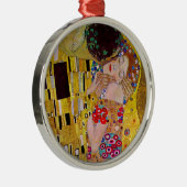 De kus van Gustav Klimt,  Art Nouveau Metalen Ornament (Rechts)