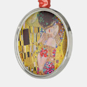 De kus van Gustav Klimt,  Art Nouveau Metalen Ornament (Links)