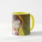 De kus van Gustav Klimt,  Art Nouveau Mok (Voorkant rechts)